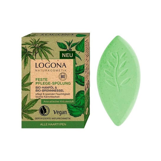 Organic | 60g Hemp PromoFarma Bar Logona Solid Nettle Conditioner and