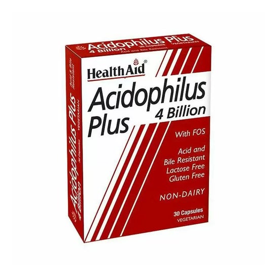 HealthAid Acidophilus Plus 4 Billion with FOS 30caps