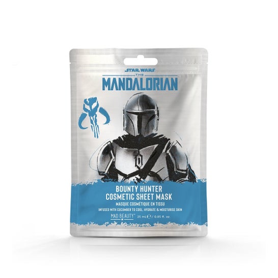 Mad Beauty Mandalorian Silver Cosmetic Sheet Mask 25ml
