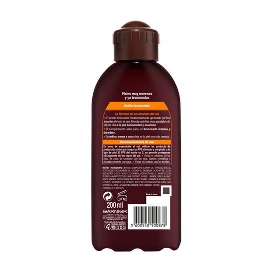 Garnier Bronceador Delial Ideal Bronze Intenso 200ml