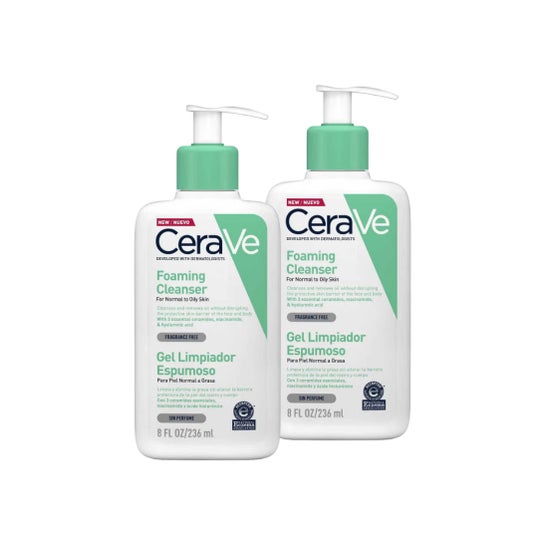 CeraVe Pack Gel Limpiador Espumoso 2x 236ml