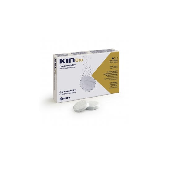 Kin Oros comp Limpiadoras Prótesis Dentales 30 uds