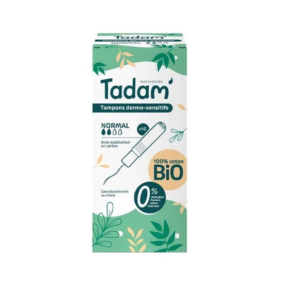 Tadam' Tampones Dermo-Sensitivos Con Aplicador Normal 16 uds