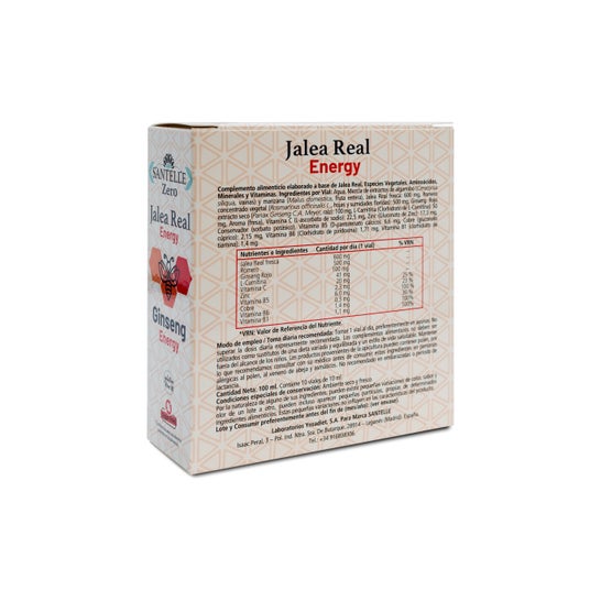 Santelle Royal Jelly Energy With Ginseng 10 Vials