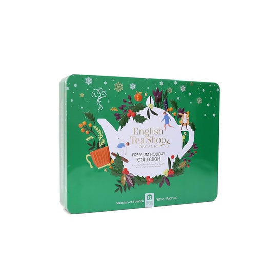 English Tea Shop Organic Set Lata Navidad Verde 36 Sobres