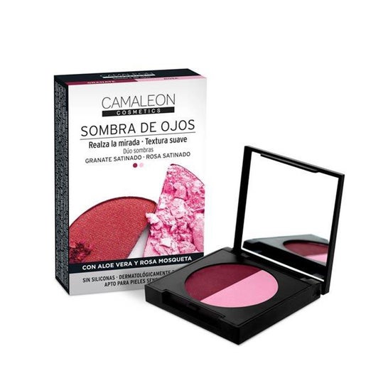Camaleon Cosmetics Sombra de Ojos Granate + Rosado 2,3g
