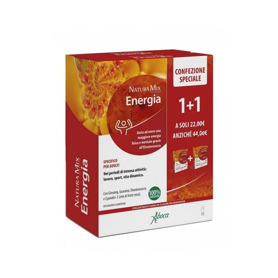 Aboca Natura Mix Advanced Energía Fluido Concentrado 2x10uds | PromoFarma