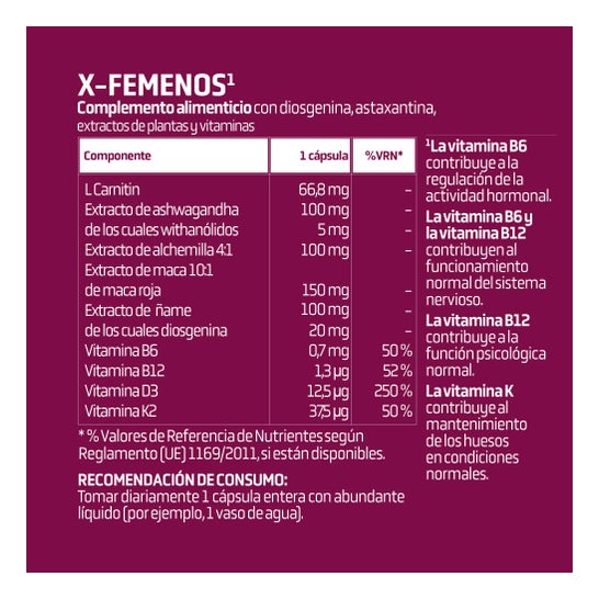 Splmnt X-Femenos 30 caps