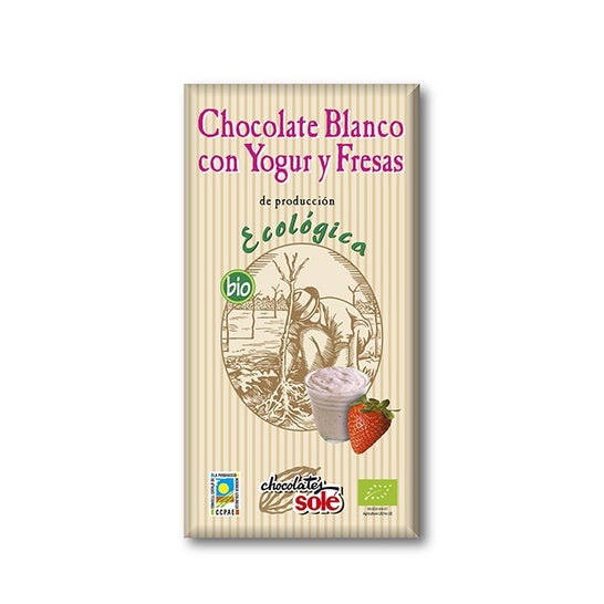 Chocolates Sole Choco Blanco Yogur Fresas Eco 100g