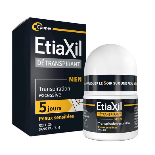 Etiaxil Men Détranspirant Traspirazione Eccessiva Pelli Sensibili Roll-On 15ml