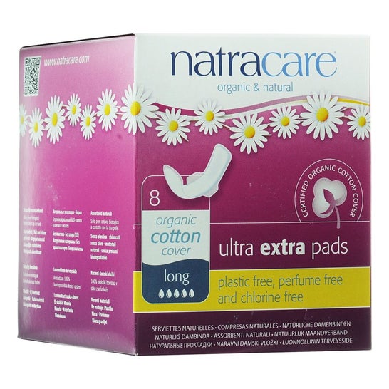 Natracare Ultra Extra long with wings 8 units