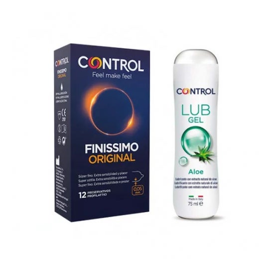 Control Pack Finissimo Original Preservativos + Lubricante Aloe