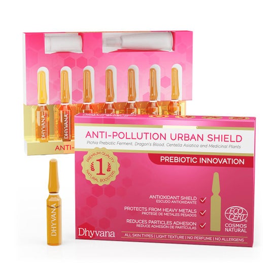 Dhyvana Beauty Booster Anti-Pollution Urban Shield 7 Ampollas de 2ml