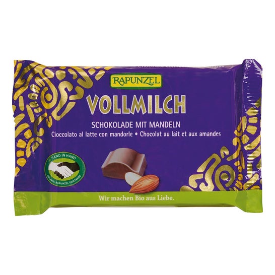 Rapunzel Snack Chocolate Leche Almendras 100g
