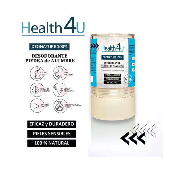H4 U Deonature Desodorante Piedra de Alumbre 60 g