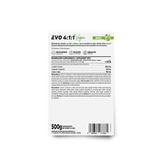 HSN Evo 4:1:1 BCAA's Instantáneo Manzana 500g