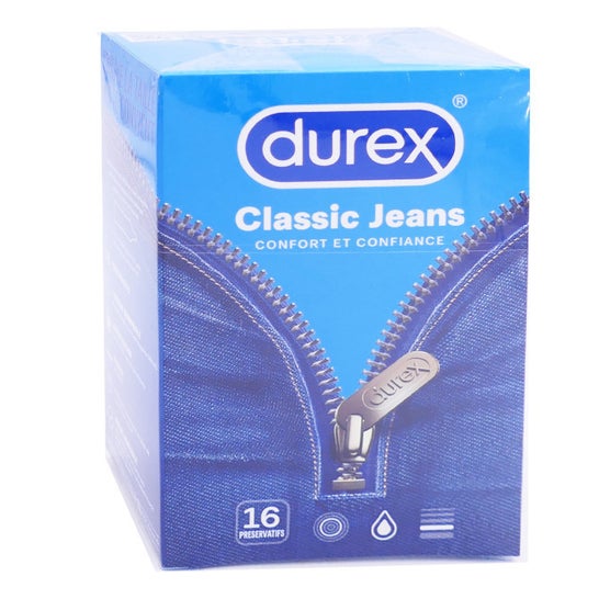 Durex Condom Classic Jeans Box Of 16