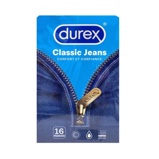 Durex Préservatif Classic Jeans Boite De 16