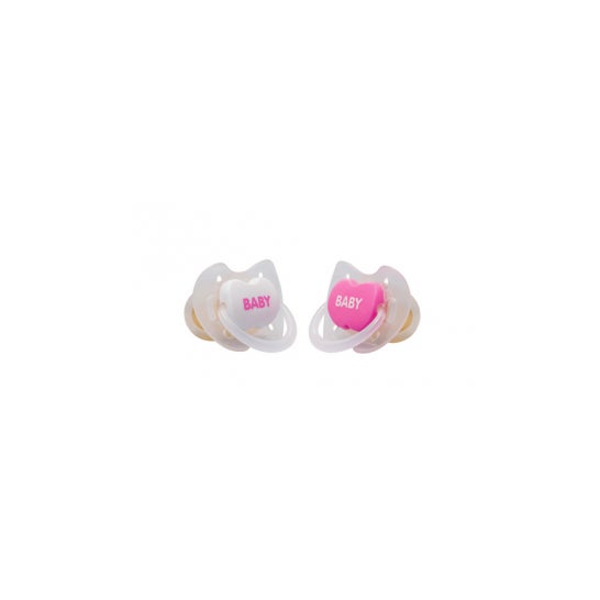 Interapothek latex fopspeen +6 roze 2uds