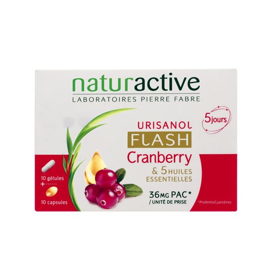 Naturactive Urisanol Flash 10 Cápsulas + 10 Píldoras