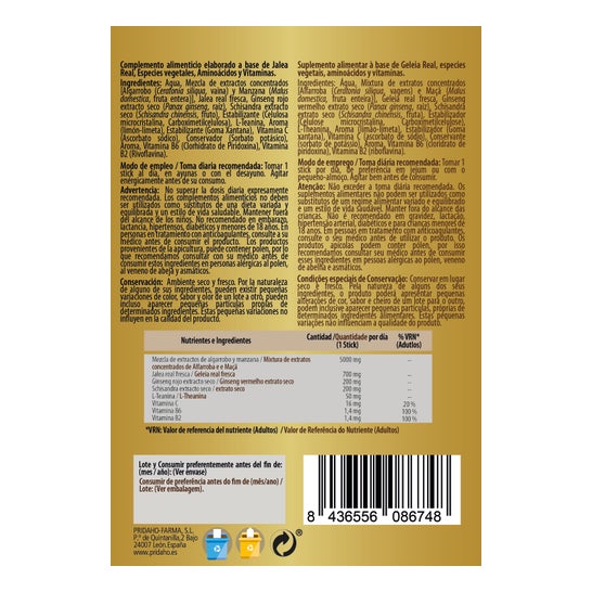 Sanon Jalea Real + Ginseng 12 Sticks 