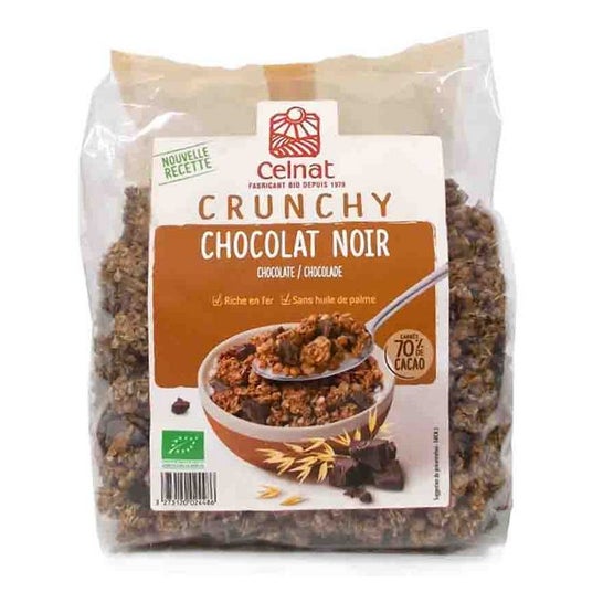 Celnat Muesli Crunchy Zwart Choco Bio 500g