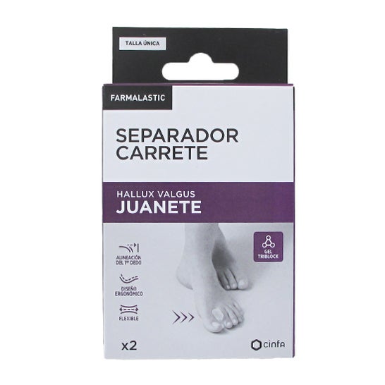 Farmalastic Separador Carrete Juanete Talla Única 2 uds