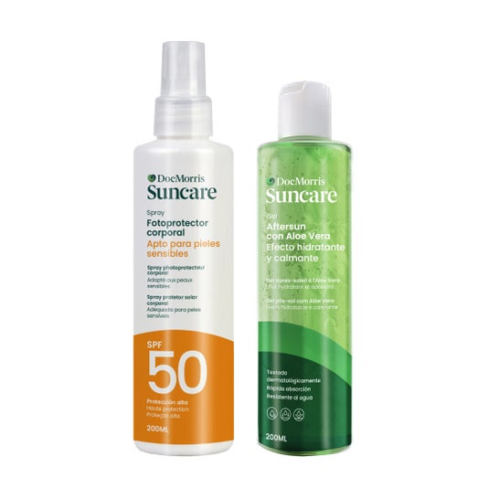 DocMorris Pack  Suncare  Spray Corporal SPF50 200ml +Aftersun Gel 200ml