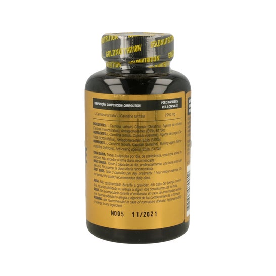 Gold Nutrition L Carnitina 750 mg 60 caps