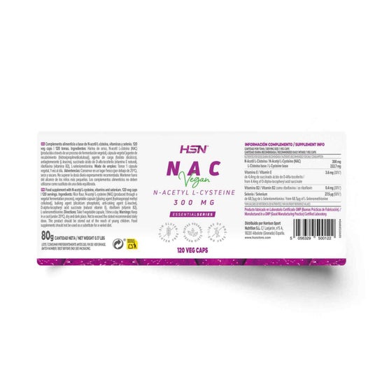 HSN NAC N-Acetil-L-Cisteina 300mg 120vcaps