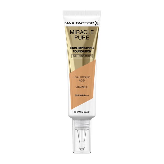 Max Factor Miracle Pure Foundation SPF30 70 Warm Sand 30ml