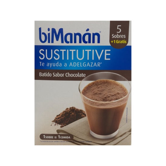 biManán® Sustitutive batido chocolate 6 sobres