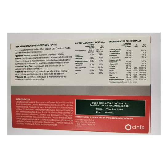 Be+ Capilar Uso Ocasional Forte Comprimidos 90comp