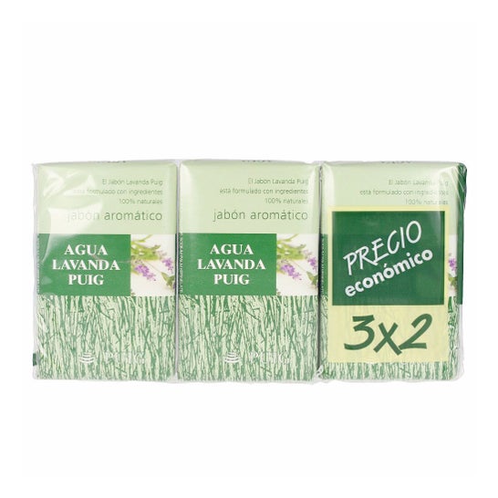 Puig Lavender Lavendel Lavendelvand Lavendel Sæbe Parti af 3 stk