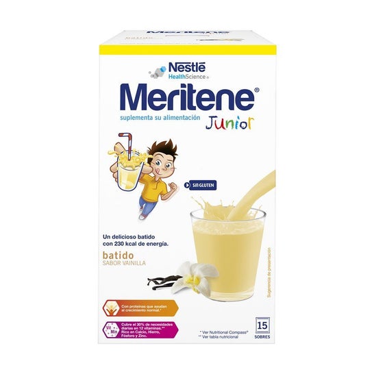 Nestlé Meritene Junior Batido Sabor Vainilla 15 sobres