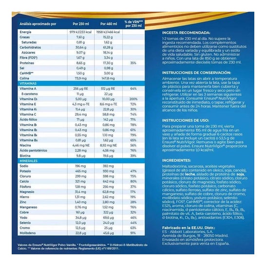 Sørg for, at NutriVigor vanille 400g Sørg for, at NutriVigor vanille 400g