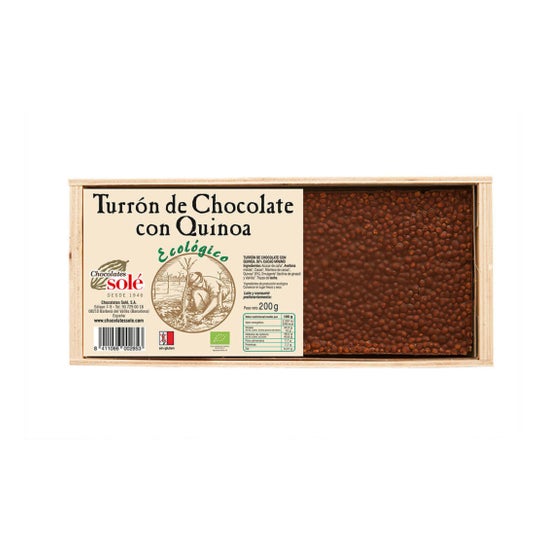 Chocolates Sole Turrón de Chocolate con Quinoa Bio 200g
