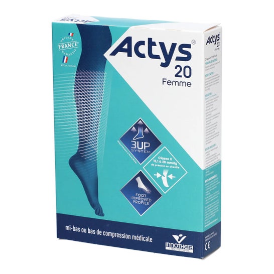 Actys 20 Femme Media Schwarz Größe 2N+ 1 Stk.