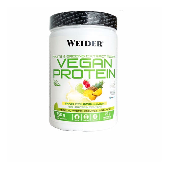 Proteína Vegana Weider Piña Colada 750g