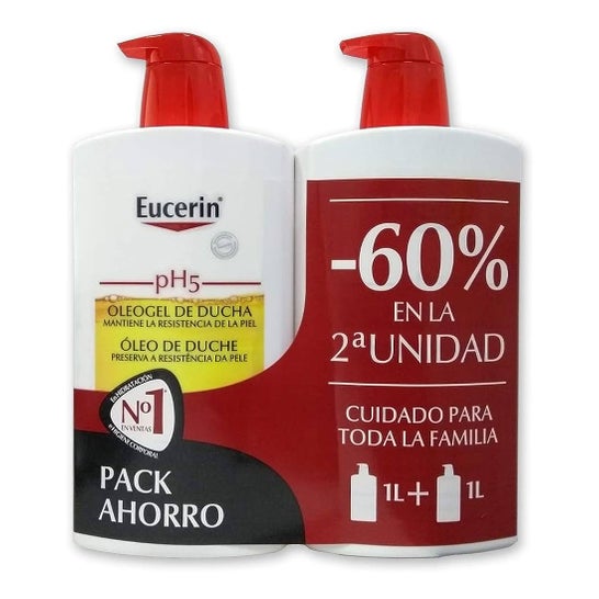 Eucerin Oleogel pack de 2 Unidades x 1L