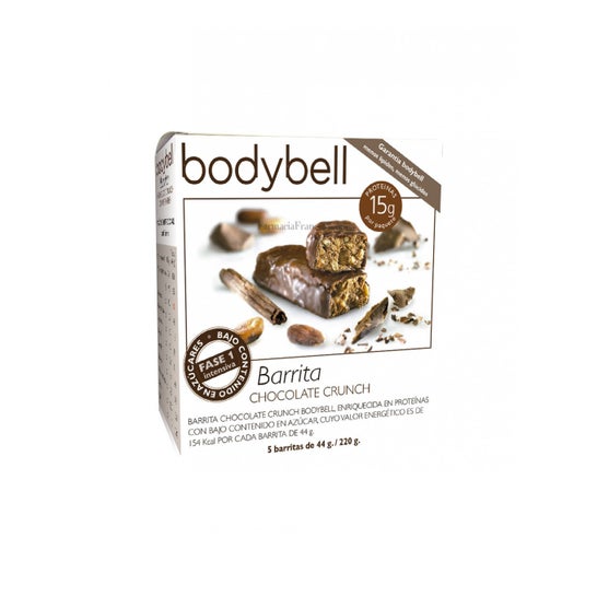 Bodybell Barretta Crunch al Cioccolato 5x44g