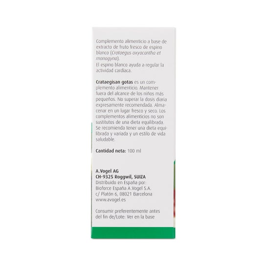 A. Vogel Crataegisan gotas 100 ml