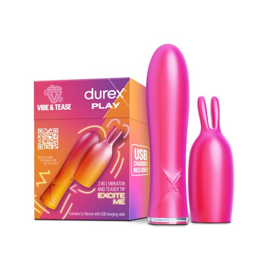 Durex Vibe & Tease Conejito Vibrador 2 en 1 1ud