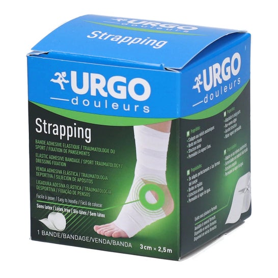 Urgo Strapping Nastro Adesivo Elastico 2,5 m x 3 cm