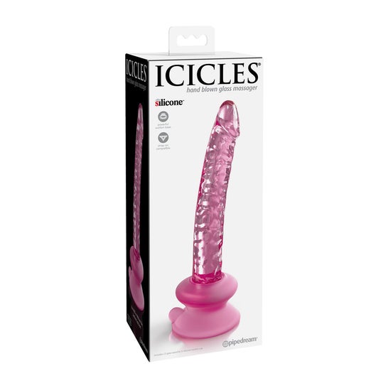 Icicles Number 86 Hand Blown Glass Massager 1ud