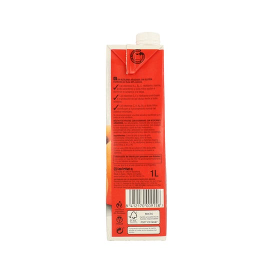 Santiveri Vitamfruit N-10 Succo di ananas e pesca 1L