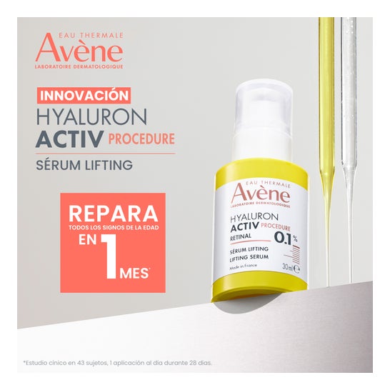 Avène Hyaluron Active Procedure Sérum Lifting Antiedad con Retinal y Ácido Hialurónico 30 ml