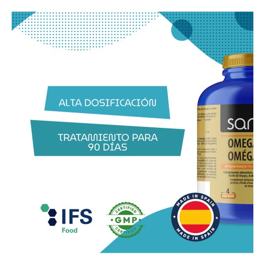 Sanon Omega 3 6 9 360 cápsulas blandas