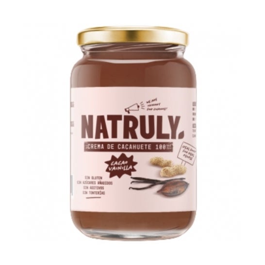 Natruly Crema de Cacahuete Cacao y Vainilla 500g