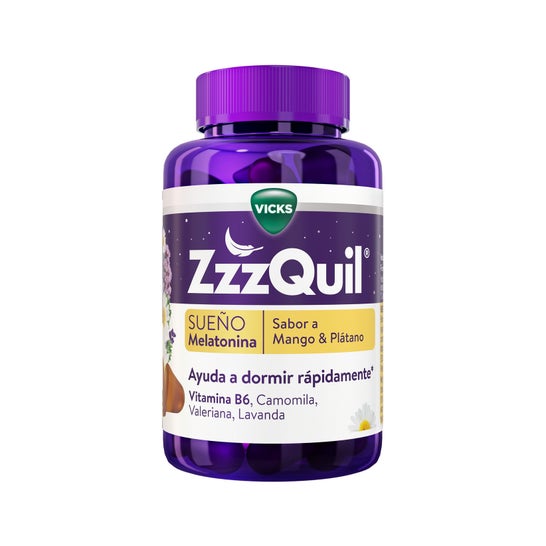 ZzzQuil Natura Gummies Melatonina Mango y Plátano 60uds